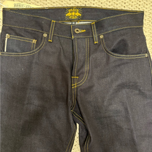 Brave Star Slim Straight 13 oz “Blue Blood” Japan Selvage Denim - Picture 5 of 7